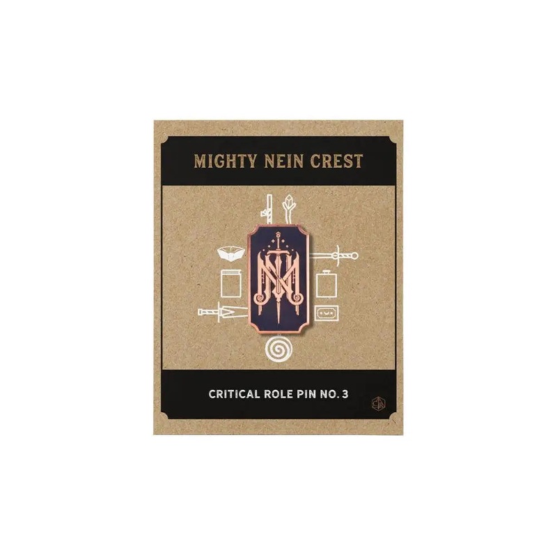 Critical Role Mighty Nein Crest Pin