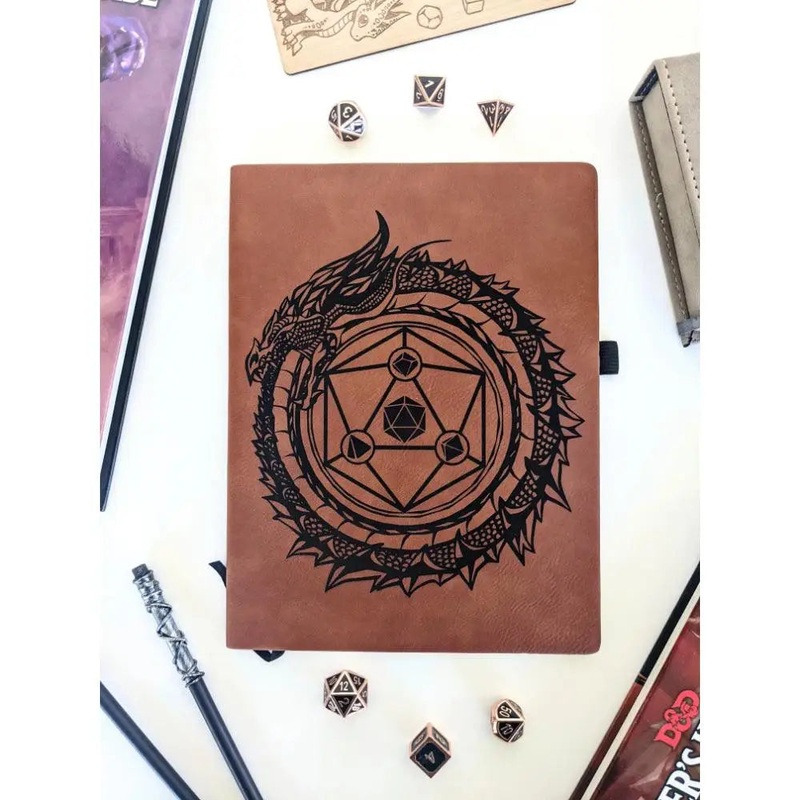 Dragon Circle Leather Journal