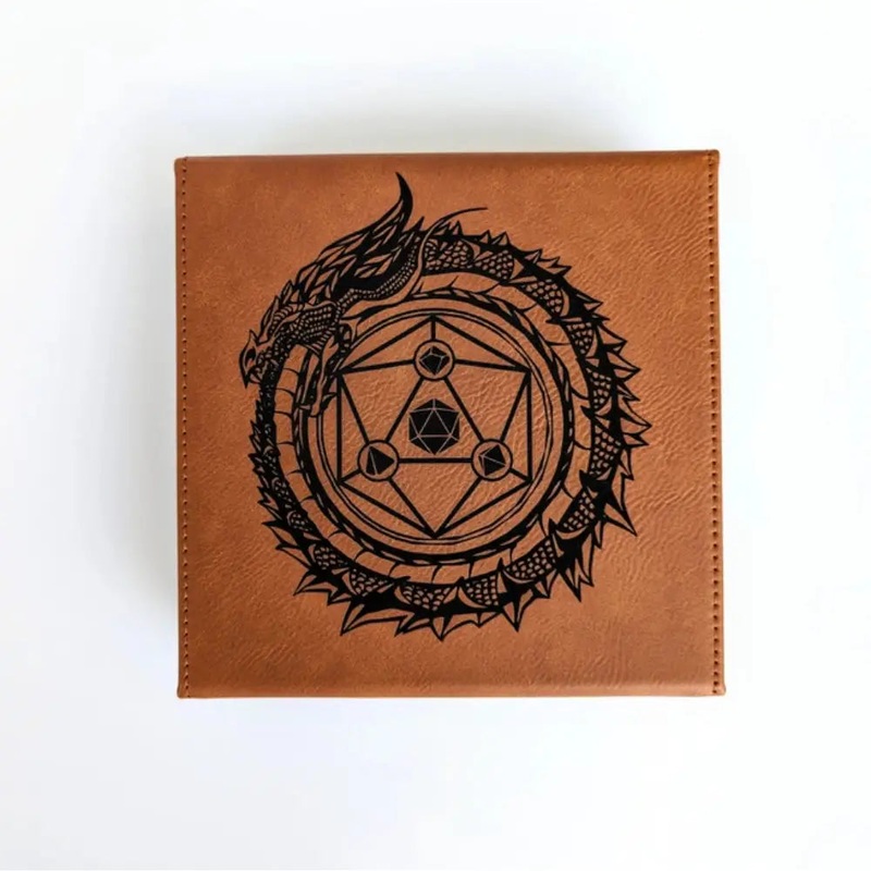 Dragon Circle - Vegan Leather Dice Box