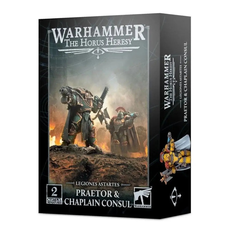 Warhammer Horus Heresy Legion Cataphractii Praetor & Chaplain Consul