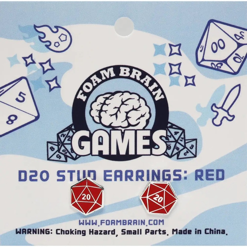 D20 Post Earrings