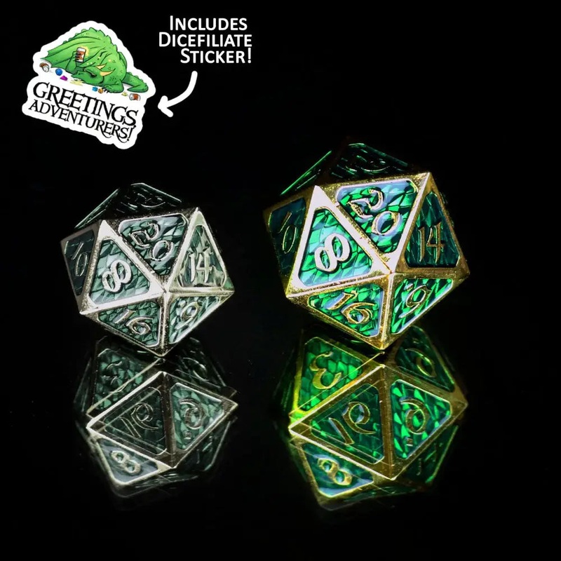 Drakona Arita Metal Polyhedral (D&D) Dice