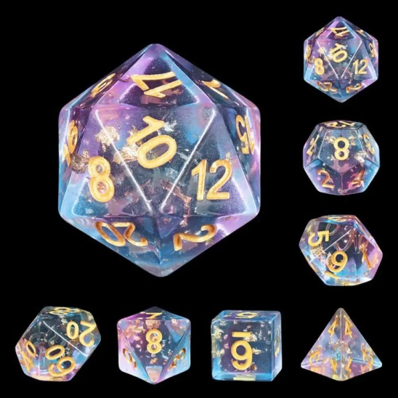 Enchanted Dice Scattered Stars Polyhedral (D&D) Dice Set (7)