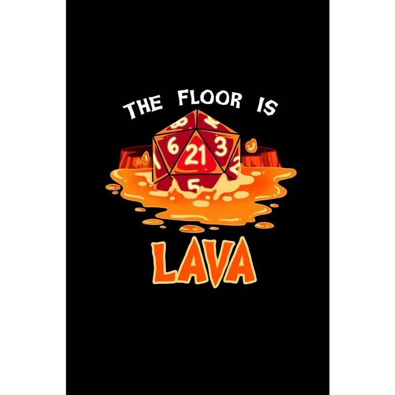 Floor is Lava Dot Grid Notebook