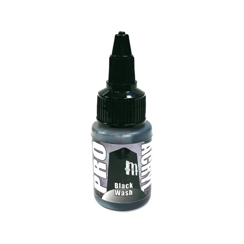 Monument Black Wash Acrylic Paint 22ml Bottle