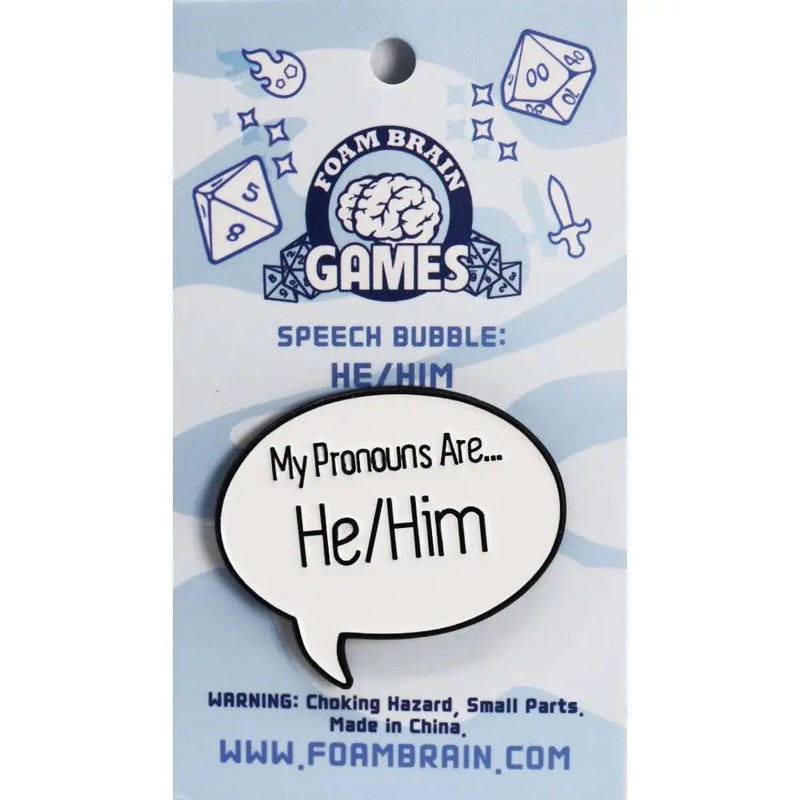Speech Bubble Pronoun Pins