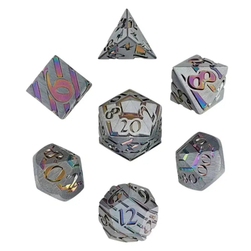 Star Void Metal Polyhedral (D&D) Dice Set (7)