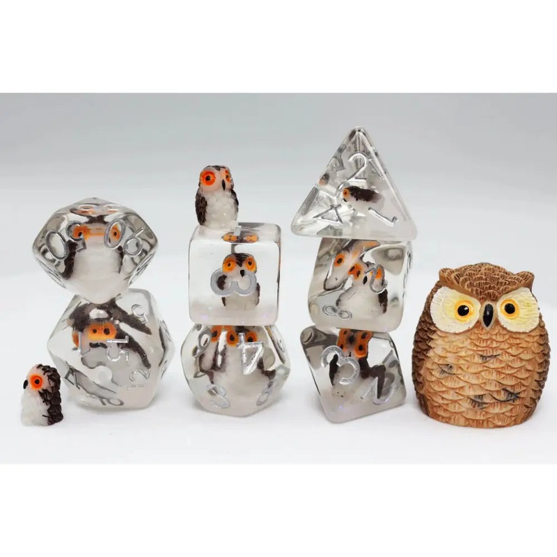 Wise Owl Polyhedral (D&D) Dice Set (7)