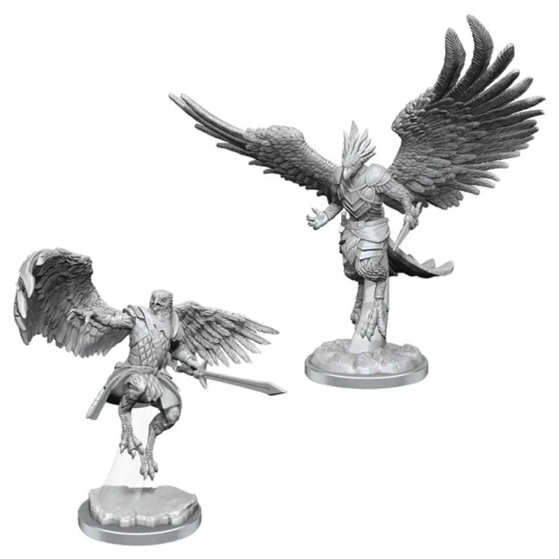 WizKids Unpainted Aarakocra Paladins (2)