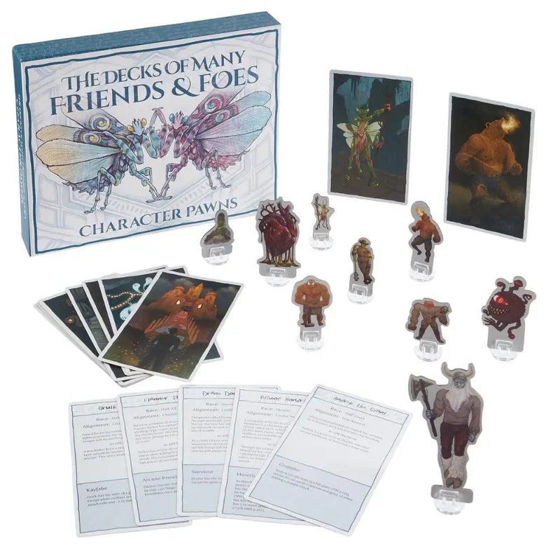 Deck of Many Friends and Foes with Character Pawns