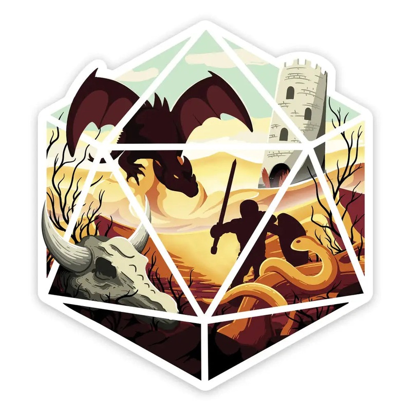 Desert Dragon Sticker