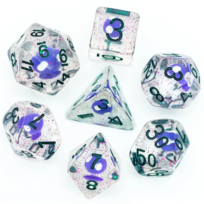 Enchanted Dice Mushrooms Polyhedral (D&D) Dice Set (7)