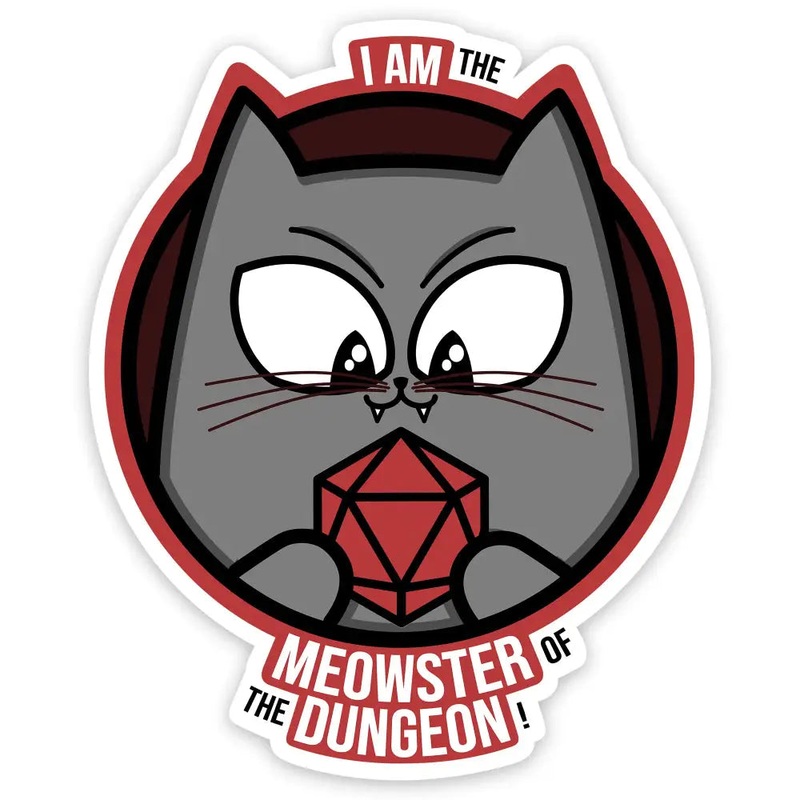 Meowster of the Dungeon Sticker