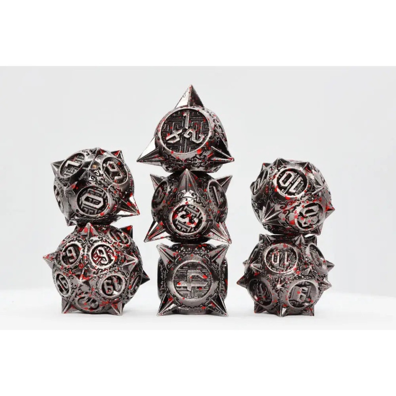 Meteor Storm Metal Polyhedral (D&D) Dice Set (7)