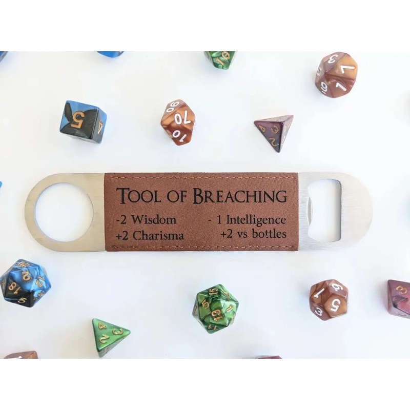 Tool of Breaching - D&D Inspired Vegan Leather Bottle Opener