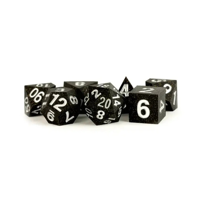 Unique Sharp Edge Silicone Polyhedral (D&D) Dice Set (7)