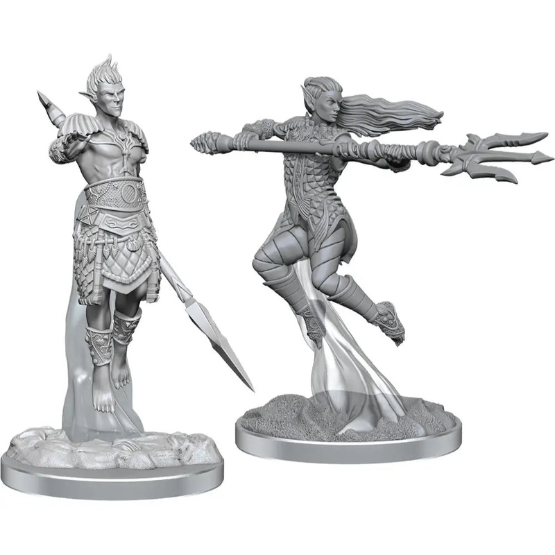 WizKids Unpainted Sea Elf Fighters (2)