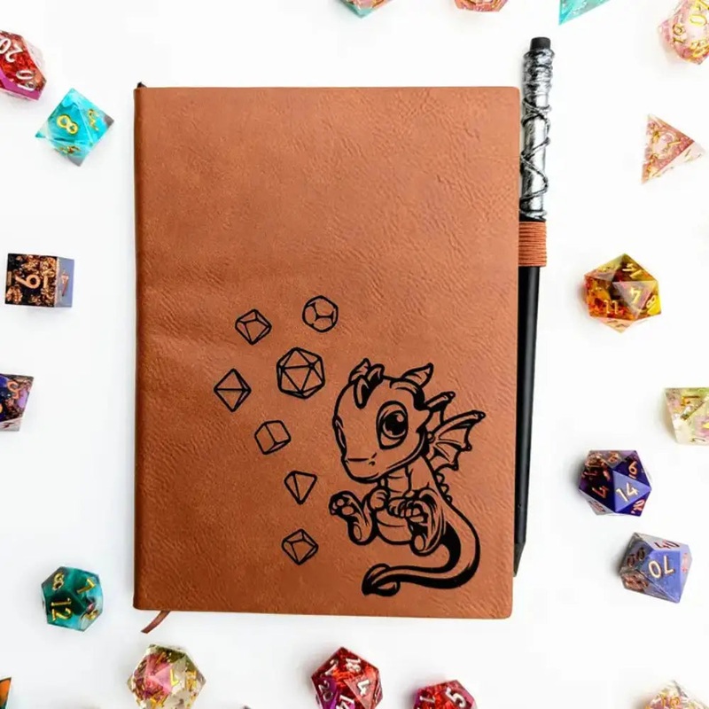 Adoragon Mini Dot Leather Journal