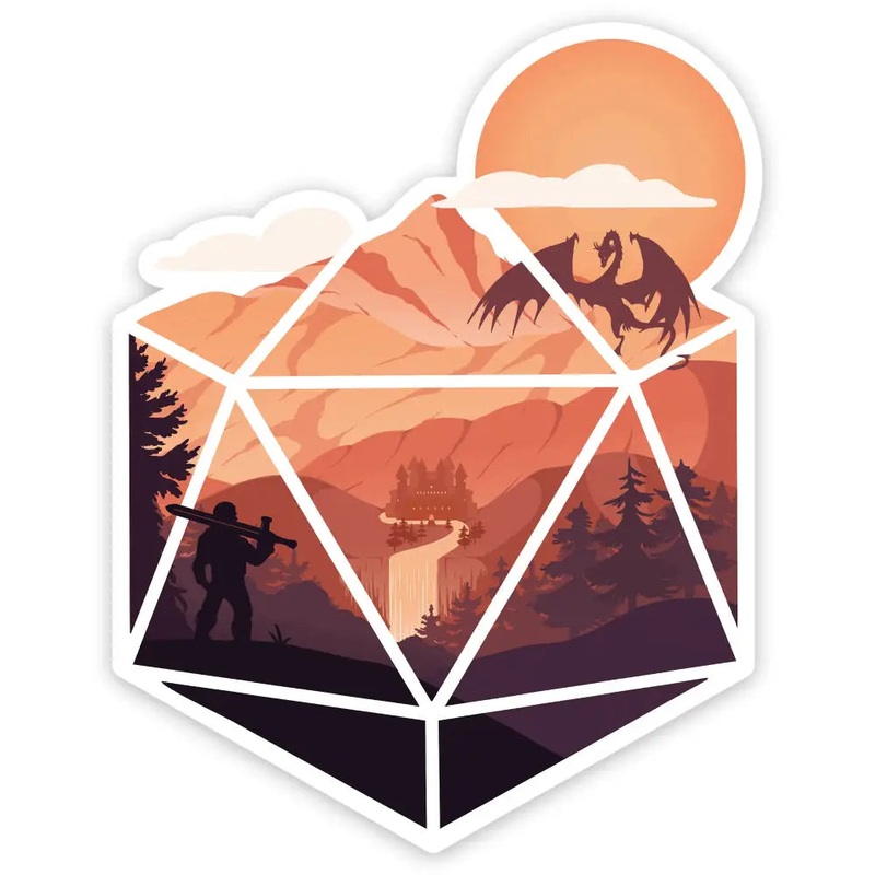 Hero D20 Sticker
