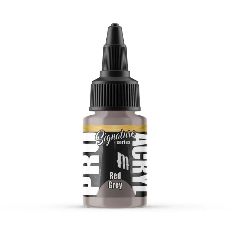 Monument Ninjon Red Grey Acrylic Paint 22ml Bottle