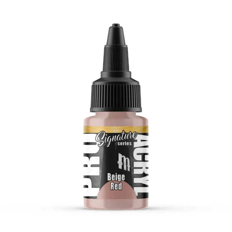 Monument Vince Venturella Beige Red Acrylic Paint 22ml Bottle