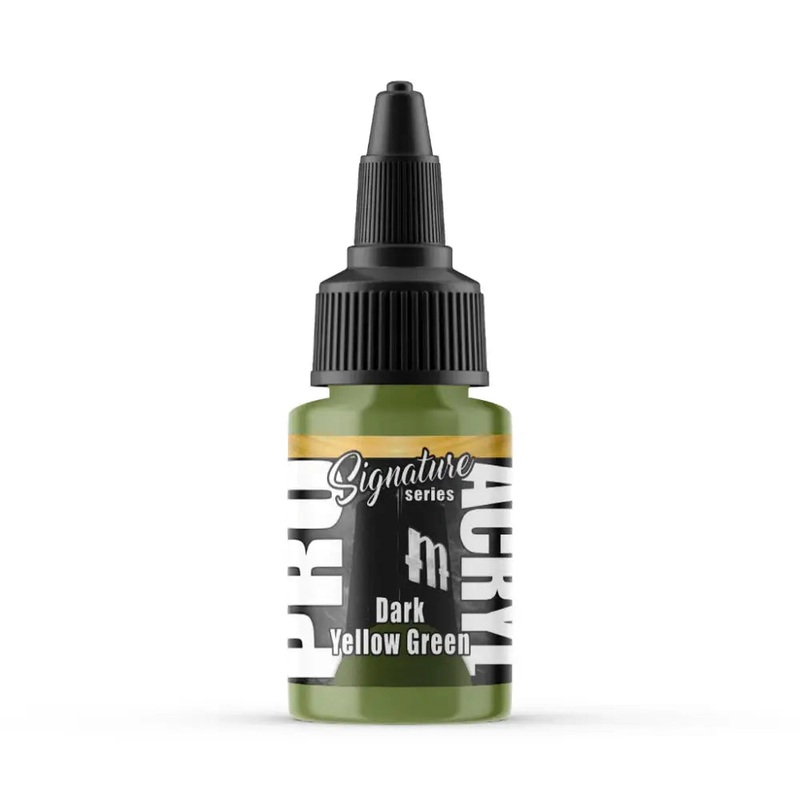 Monument Vince Venturella Dark Yellow Green Acrylic Paint 22ml Bottle