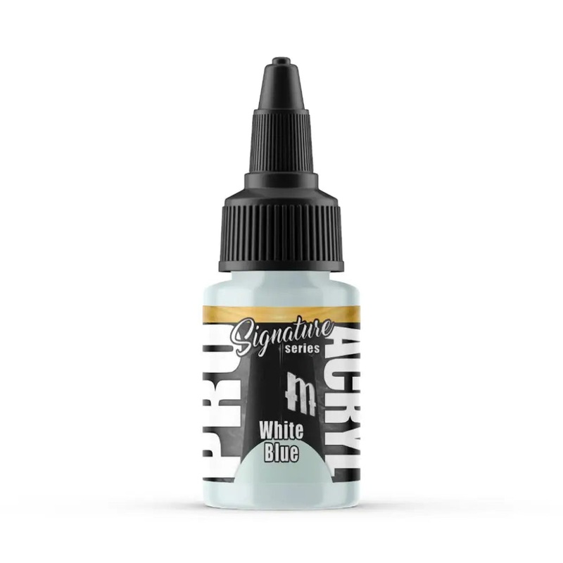 Monument Vince Venturella White Blue Acrylic Paint 22ml Bottle
