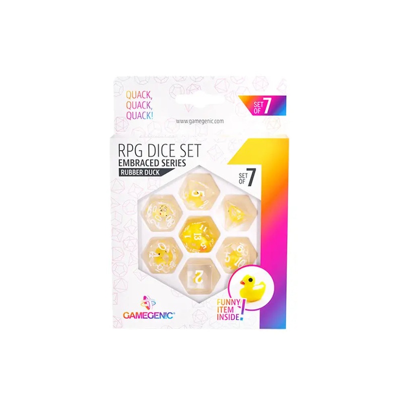 Rubber Duck Polyhedral (D&D) Dice Set (7)