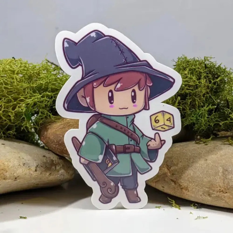 Chibi Wizard Sticker