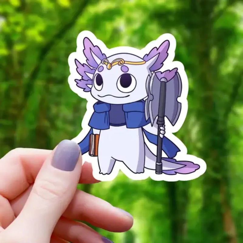 Cleric Axolotl Sticker