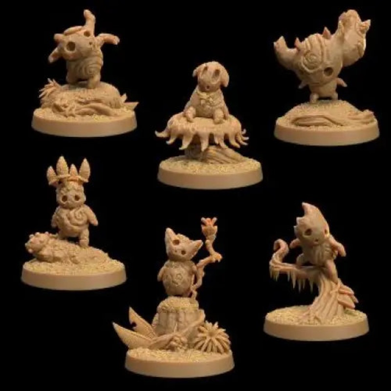 Dapper Fox Minis: Kodama Forest Spirits
