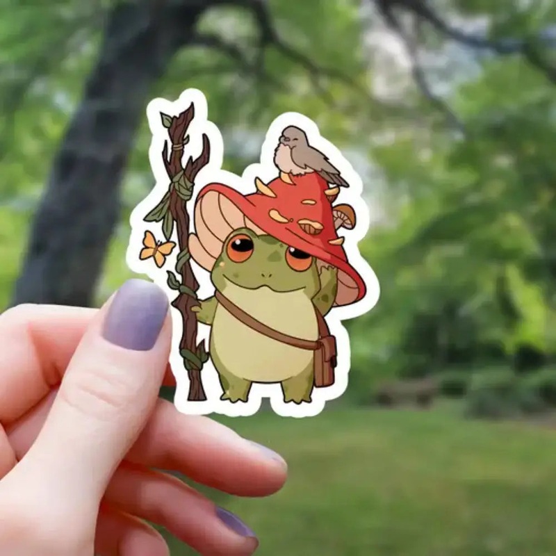 Druid Frog Sticker