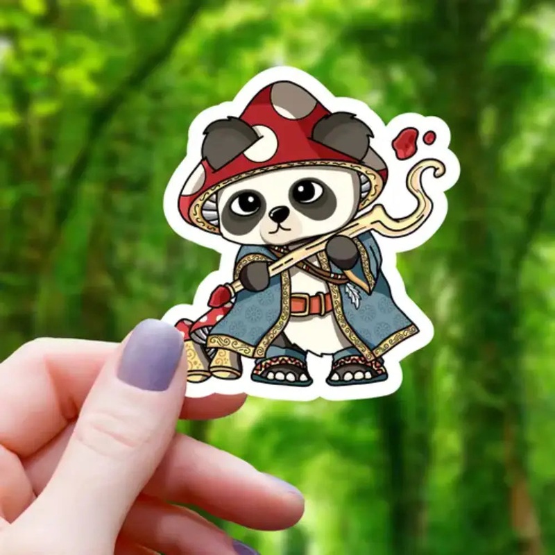 Druid Panda Sticker