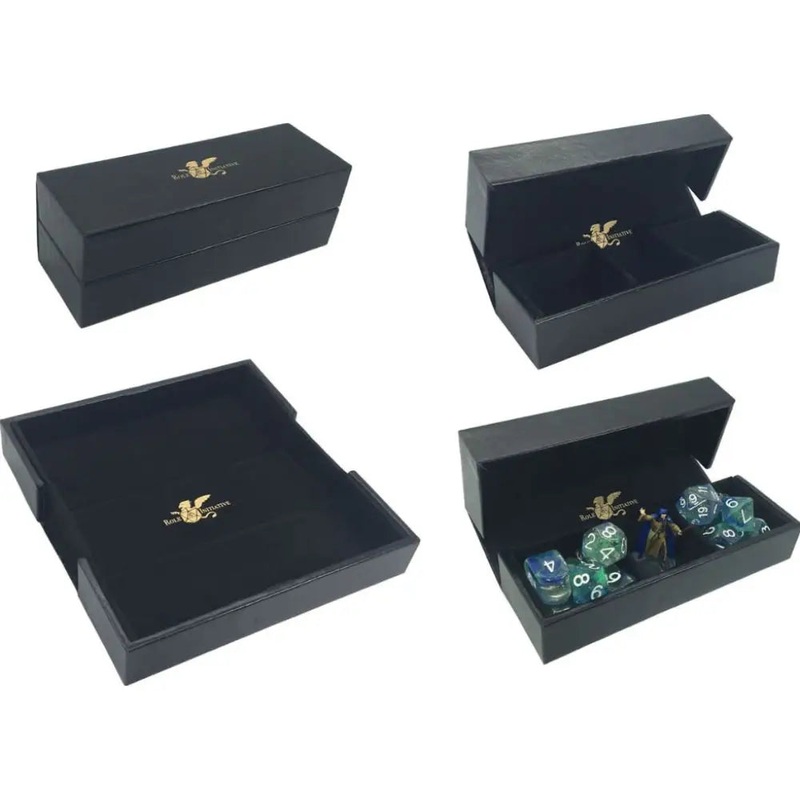 R4I Luxury Faux Leather Dice Box & Rolling Tray