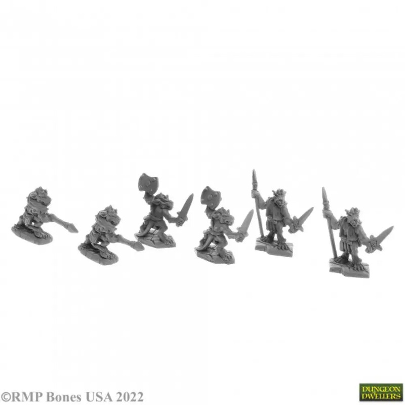 Reaper Dungeon Dwellers: Bones USA Bloodscale Kobolds (6)