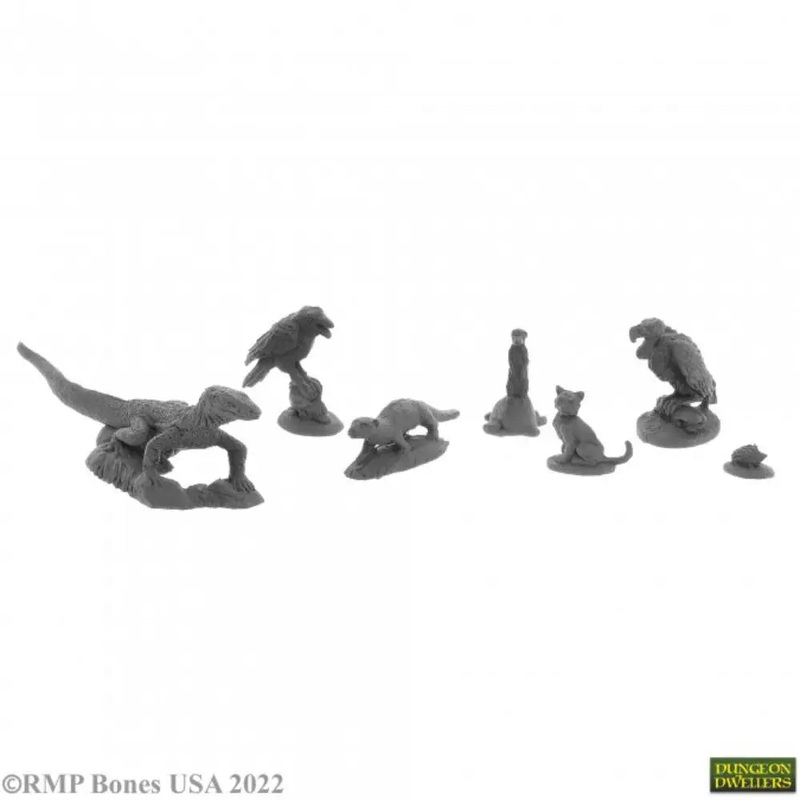 Reaper Dungeon Dwellers: Bones USA Familiars Pack 3 (7)