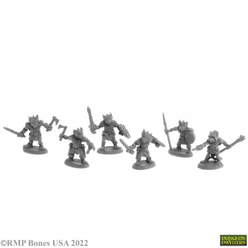 Reaper Dungeon Dwellers: Bones USA Nightclaw Kobolds (6)