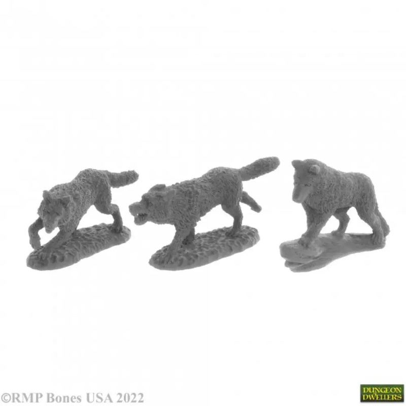 Reaper Dungeon Dwellers: Bones USA Wolf Pack (3)