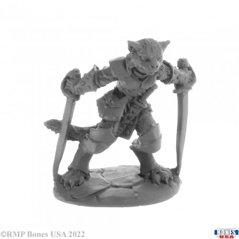 Reaper Legends: Bones USA Catfolk Rogue, Shadoweyes