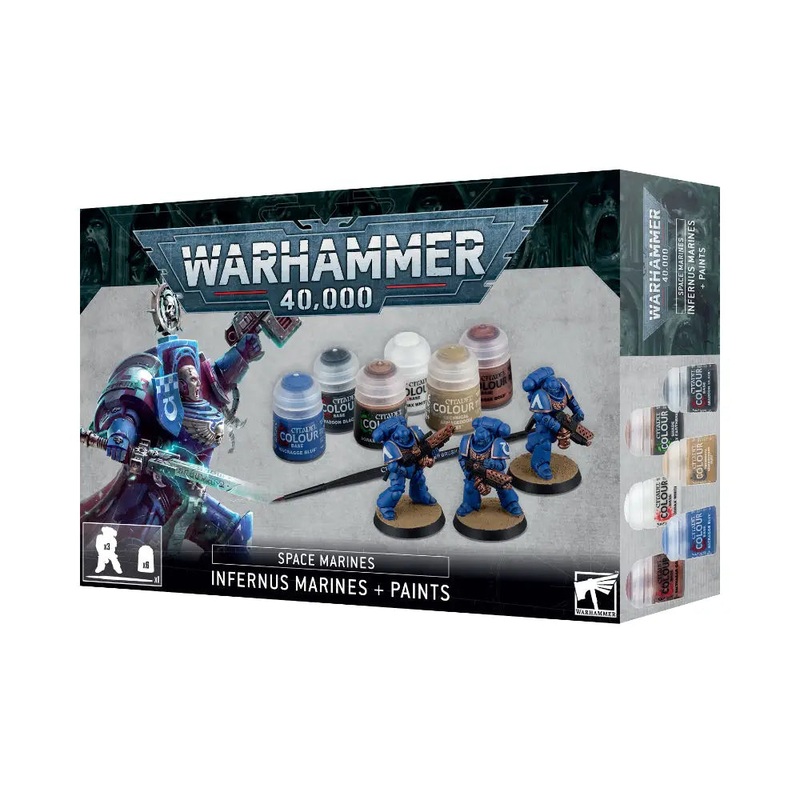 Warhammer 40,000 Infernus Marines and Paint Set