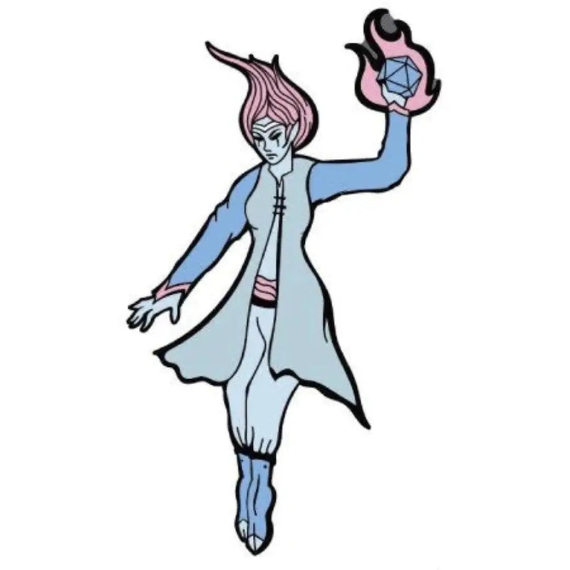 Dice Warlock Pin