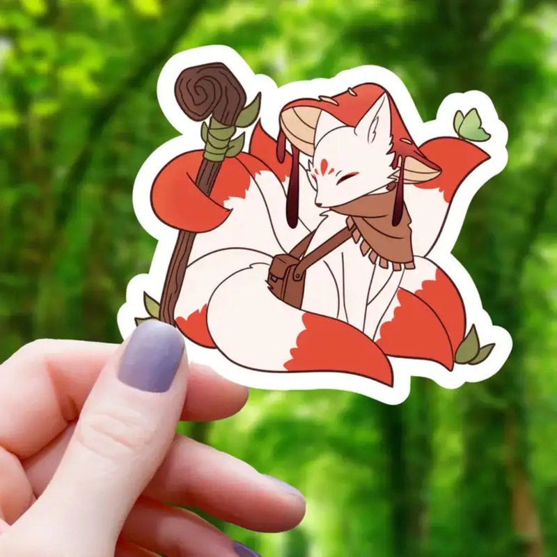 Druid Kitsune Sticker
