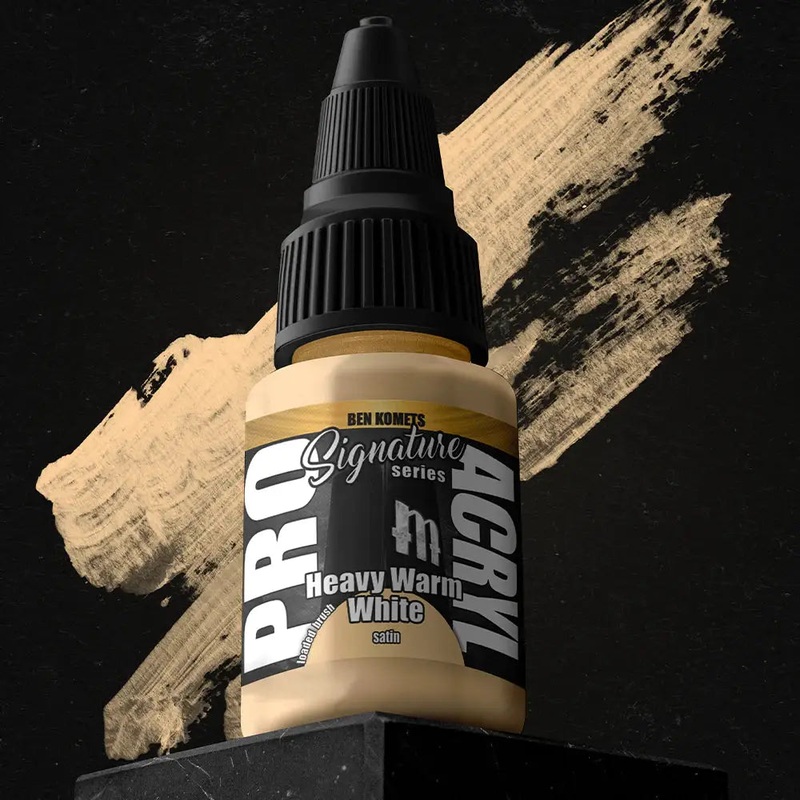 Monument Ben Komets Heavy Warm White Acrylic Paint 22ml Bottle