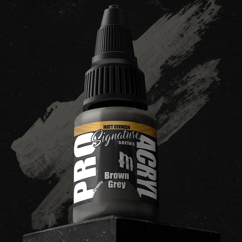 Monument Matt Cexwish Brown Grey Acrylic Paint 22ml Bottle