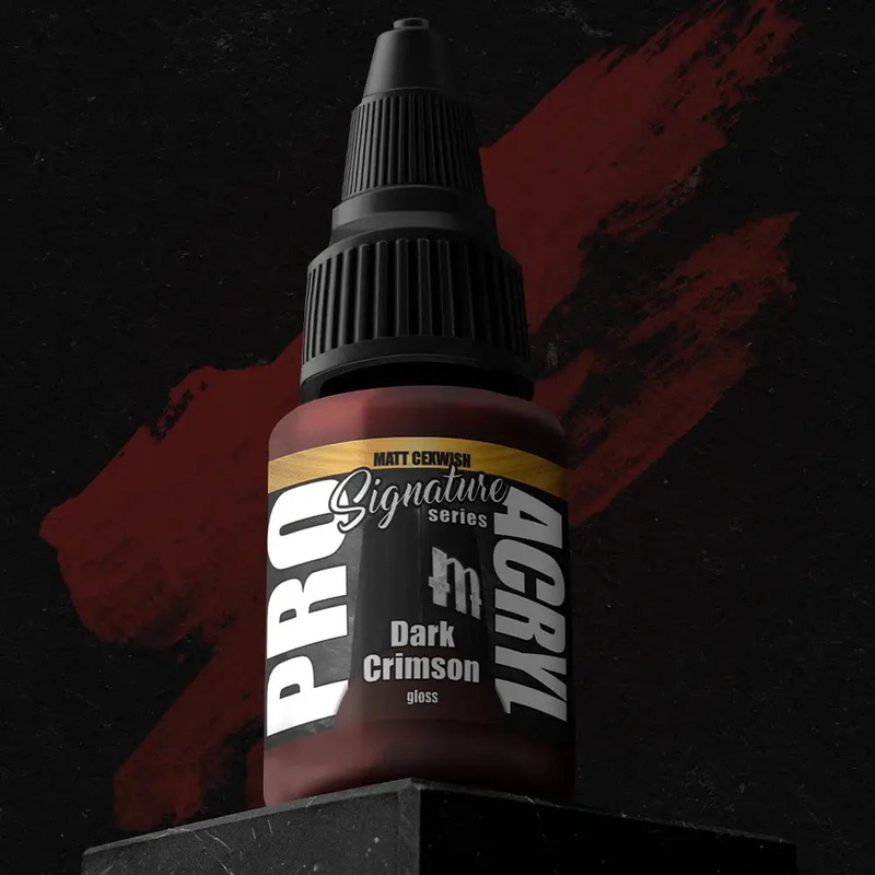 Monument Matt Cexwish Dark Crimson Acrylic Paint 22ml Bottle