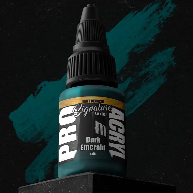 Monument Matt Cexwish Dark Emerald Acrylic Paint 22ml Bottle