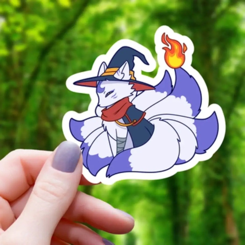 Wizard Kitsune Sticker