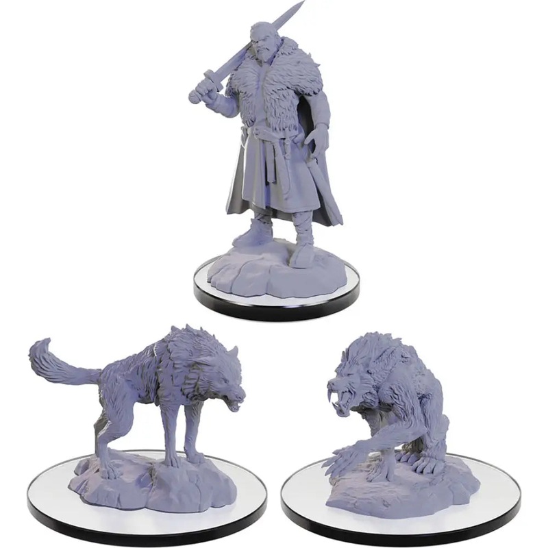 WizKids Unpainted Loup Garou (3)