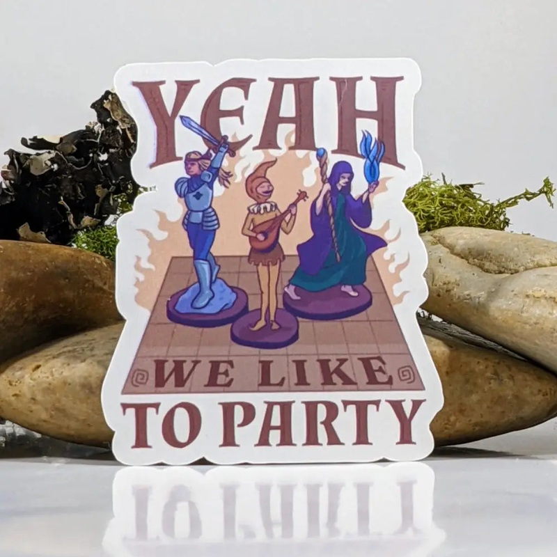 Yeah We Like To Party Sticker