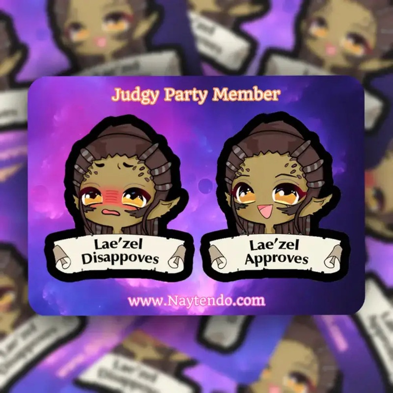 Baldur's Gate 3 Lae'zel Stickers
